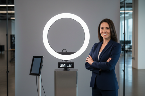 Corporate headshot booth