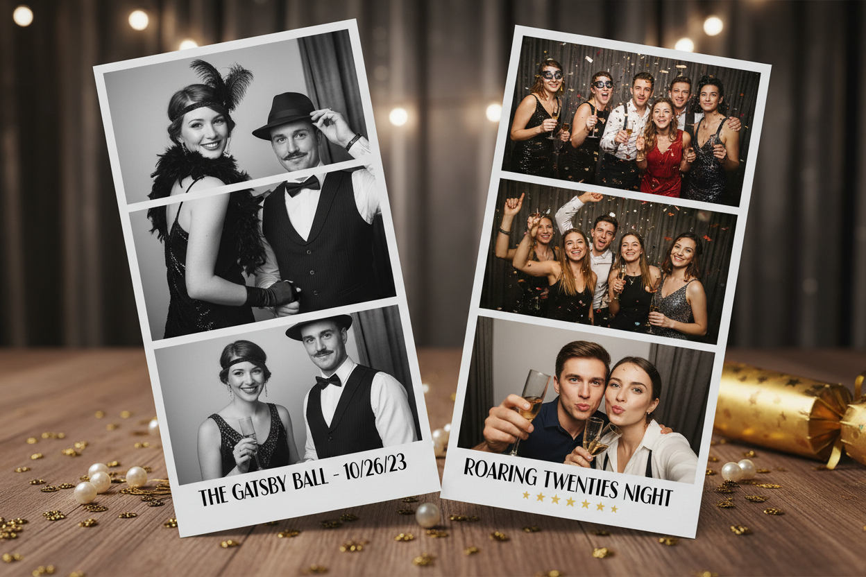 Two different photo strips