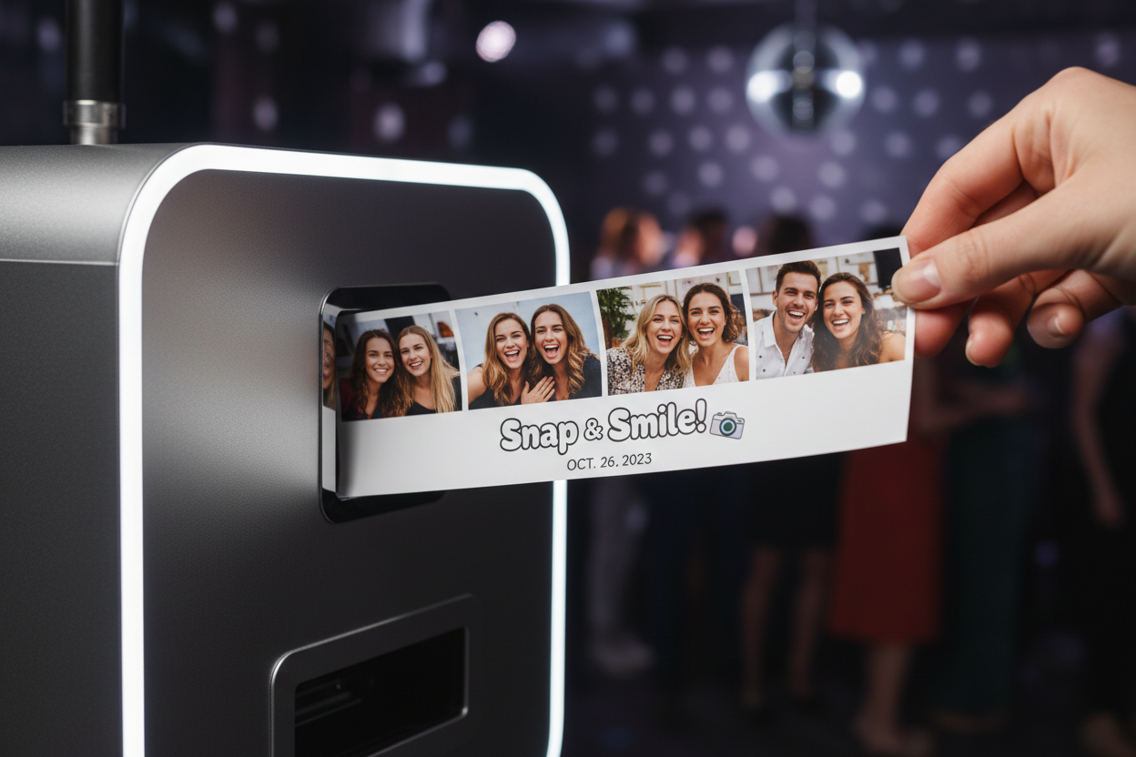 Printer outputting custom strip