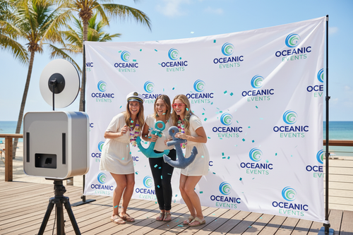 Custom branded backdrop